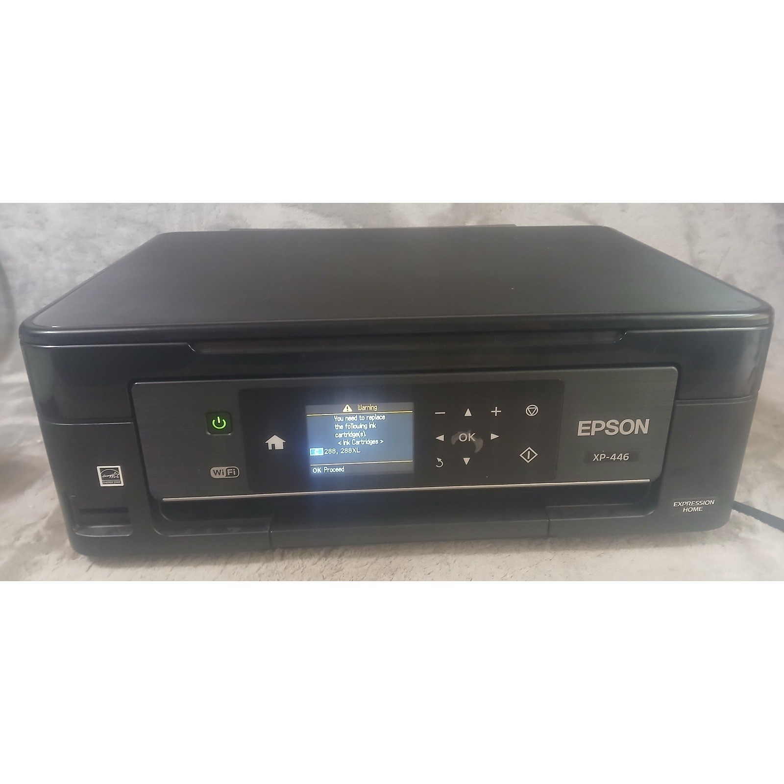 Epson Expression Home XP-446 Wireless All-In-One Color Inkjet Printer Black READ