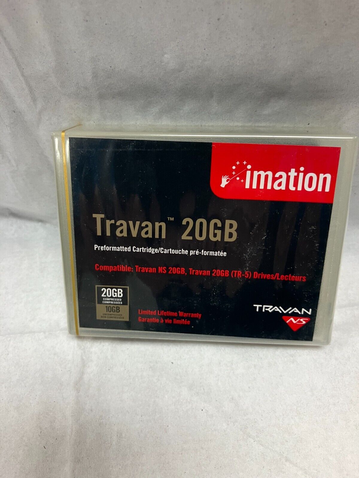Imation 20GB/10GB TR-5 Travan NS Data Tape Cartridge 12115 NS20 TR5