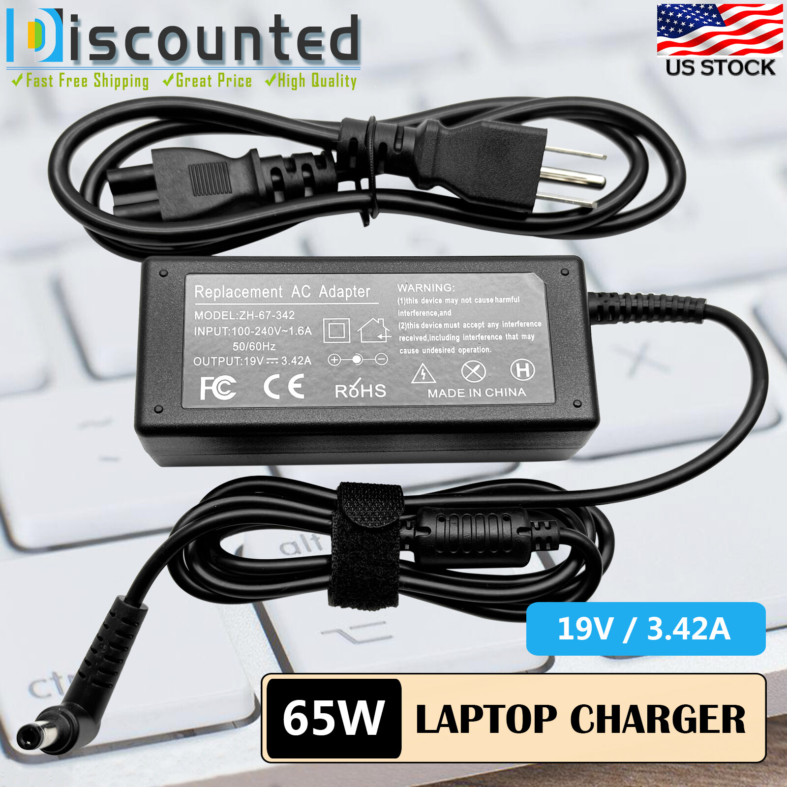 AC Adapter Asus UL50 UL50A Ul50ag-a3b UL50V Ul50vs-a1b Laptop Power Cord Charger