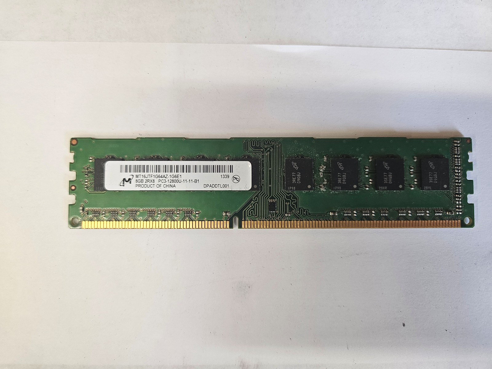 Micron 8GB (1x8GB) PC3-12800U DDR3 DIMM Desktop RAM
