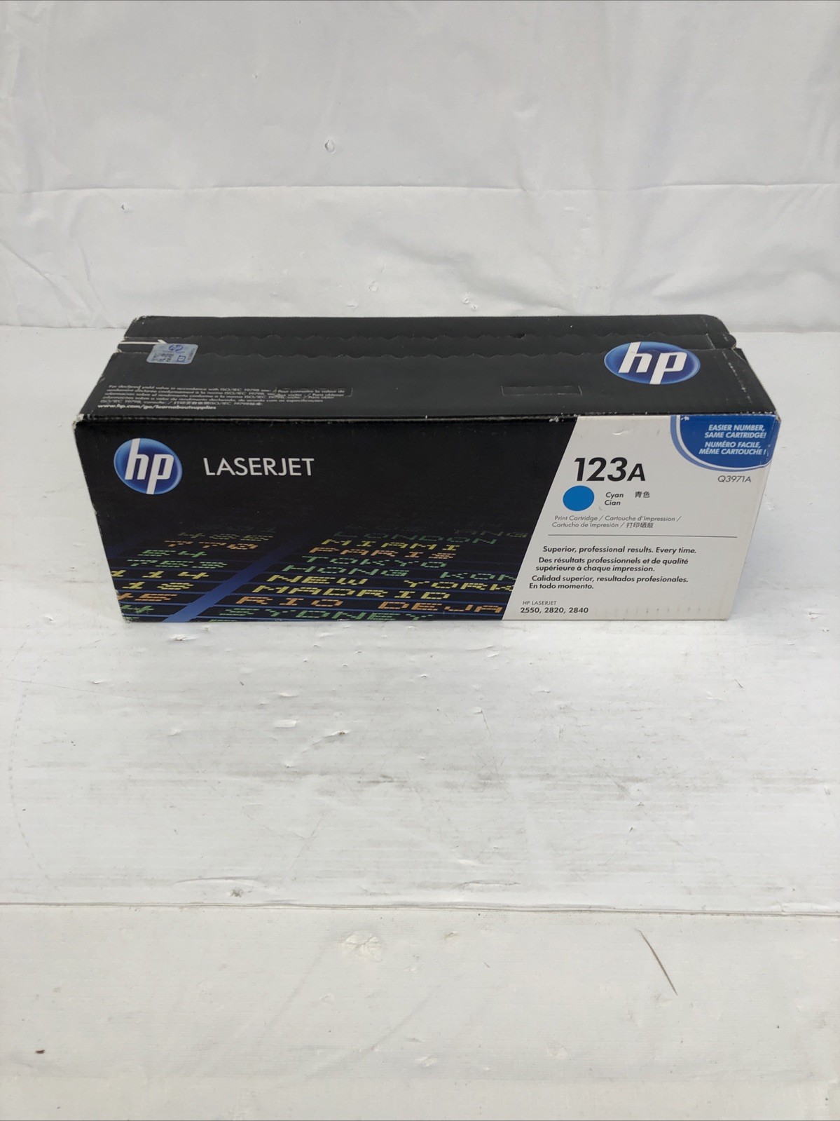NEW Sealed Genuine HP Q3972A 123A Cyan Toner Cartridge LaserJet Printer