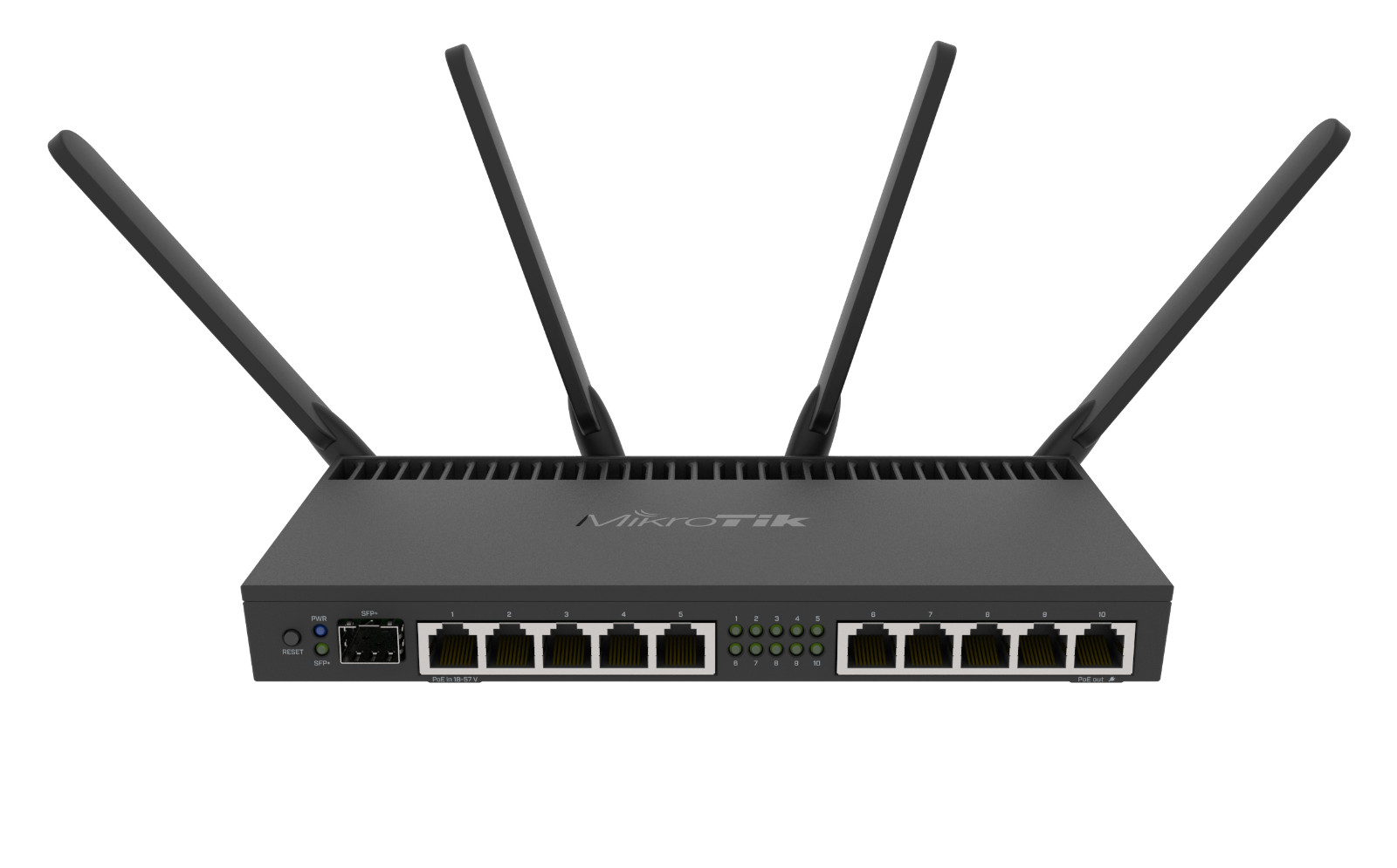 MikroTik RB4011iGS+5HacQ2hnD-IN-US & 5150-5875MHz Dual-Band SFP+ 4 Chain US ver