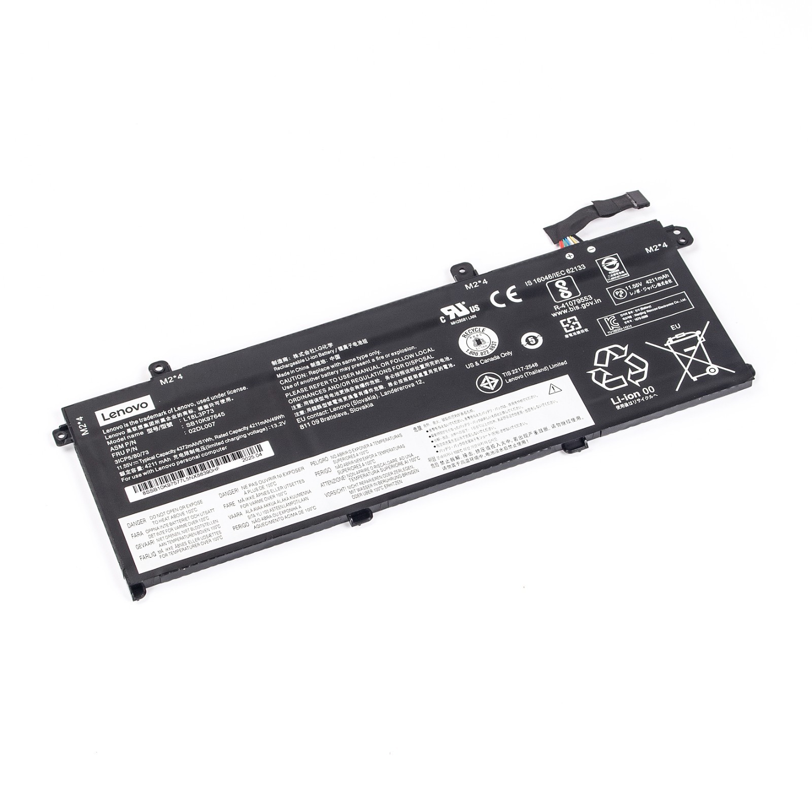 51Wh L18L3P73 Genuine Battery For Lenovo ThinkPad T14 Gen1/Gen2, P14s Gen1/Gen2
