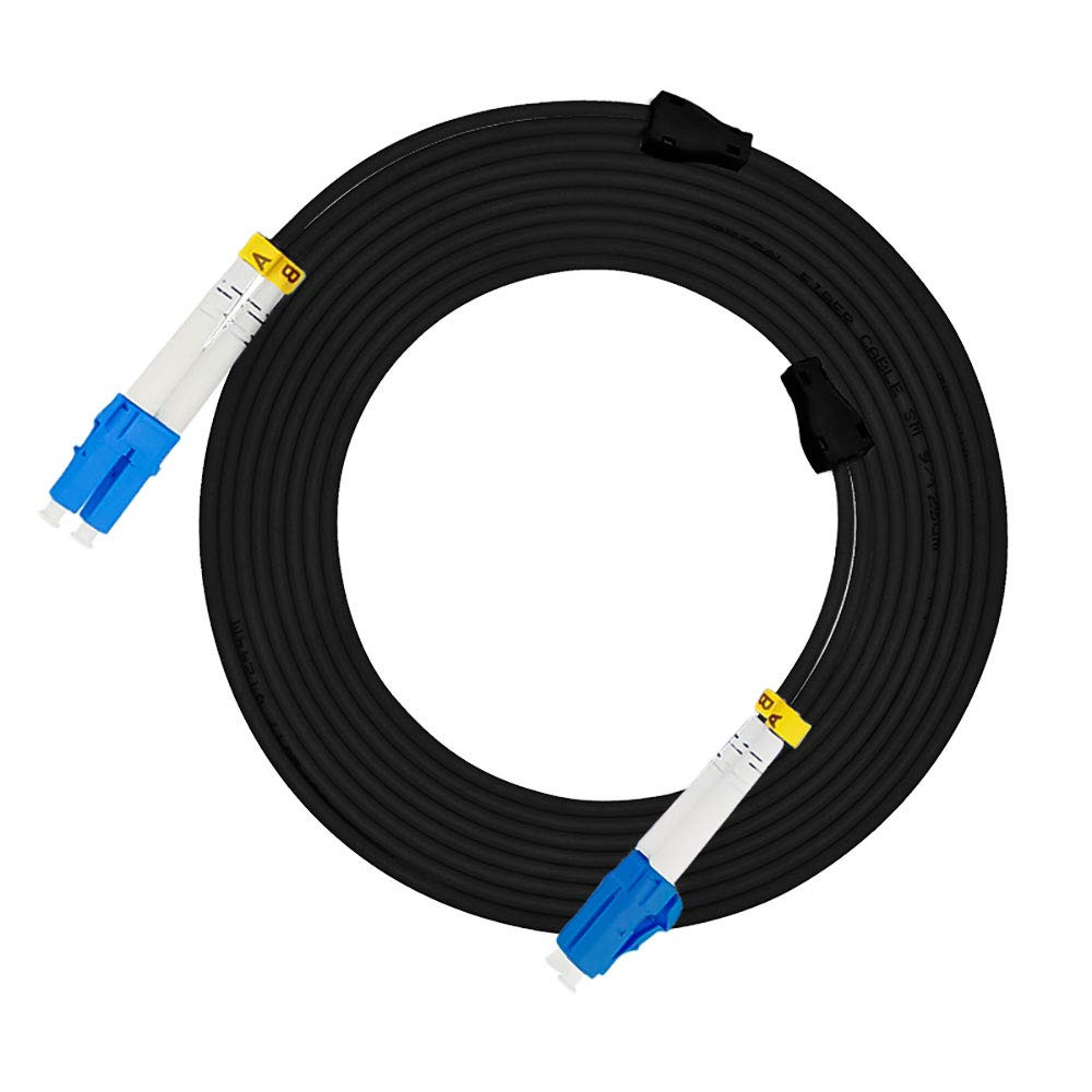200M LC to LC Outdoor Armored Duplex 9/125 SM Fiber Optic Cable Jumper Optical P