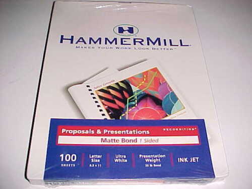 Hammermill Proposals and Presentations Matte Bond 1 Sided Ink Jet 100 Sheets