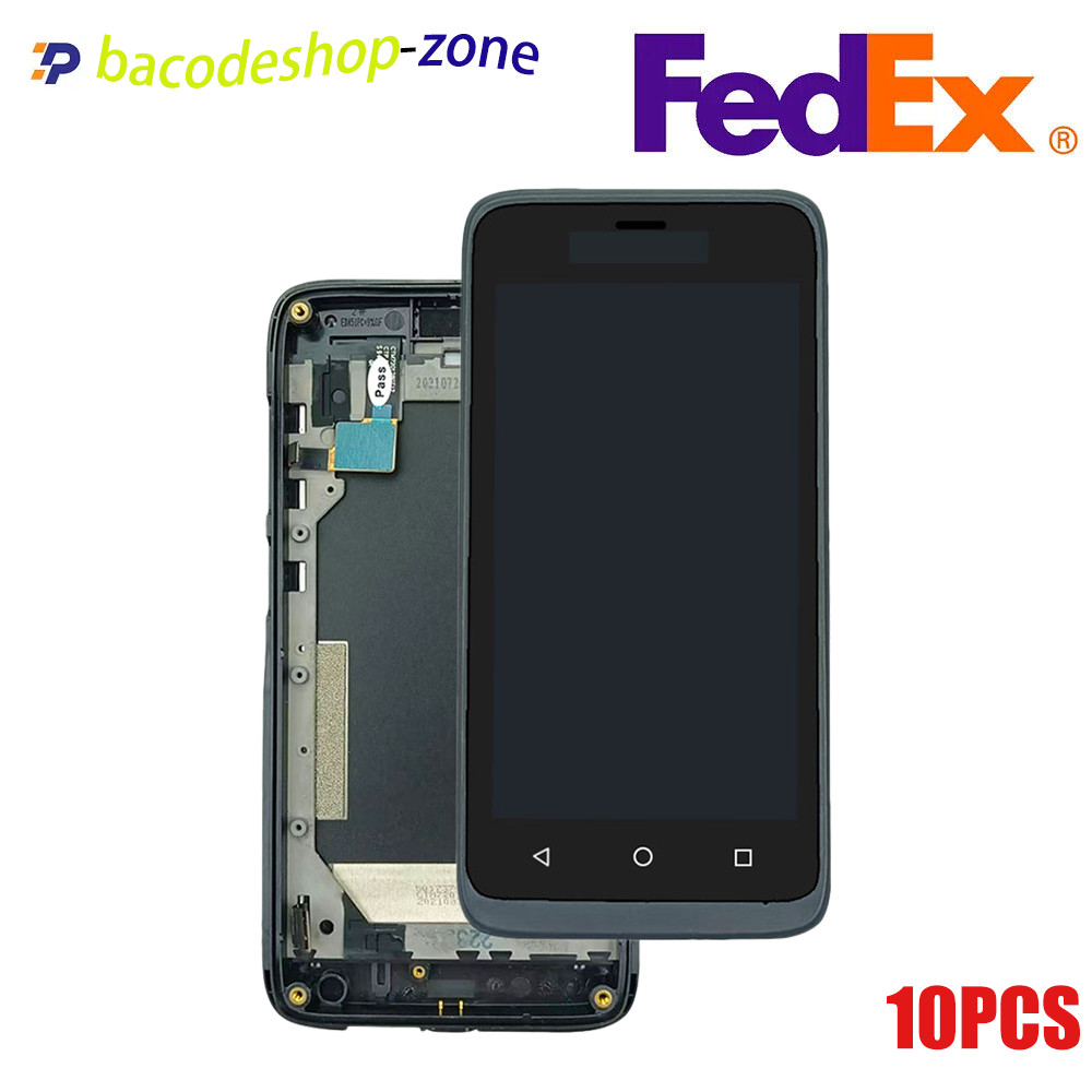 10Pcs LCD Moudle Touch Screen Digitizer + Front Cover for Honeywell EDA51
