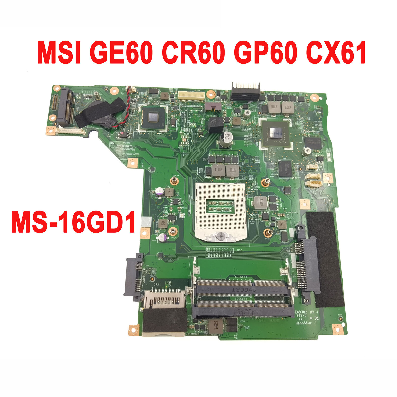 Laptop Motherboard FOR MSI CX61 CX60 CR60 MS-16GD1 GT740M GT840 GT940M DDR3