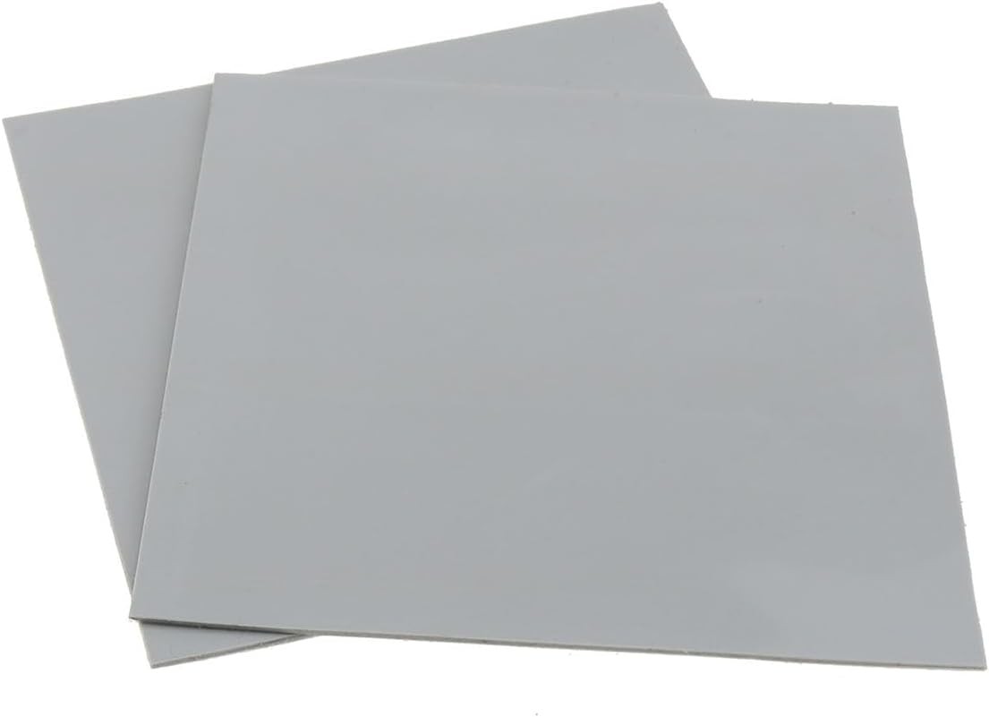 2pcs Thermal Silicone Pad 100x100x1mm Heat Sink Insulation Sheet