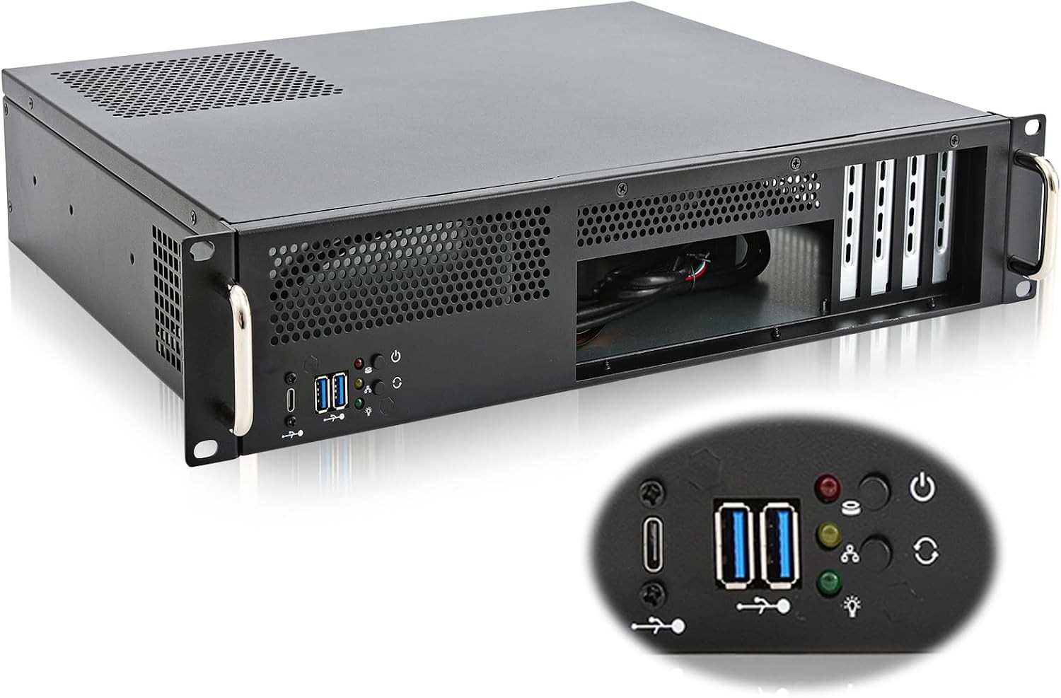 Short Depth Server Chassis with Front I/O