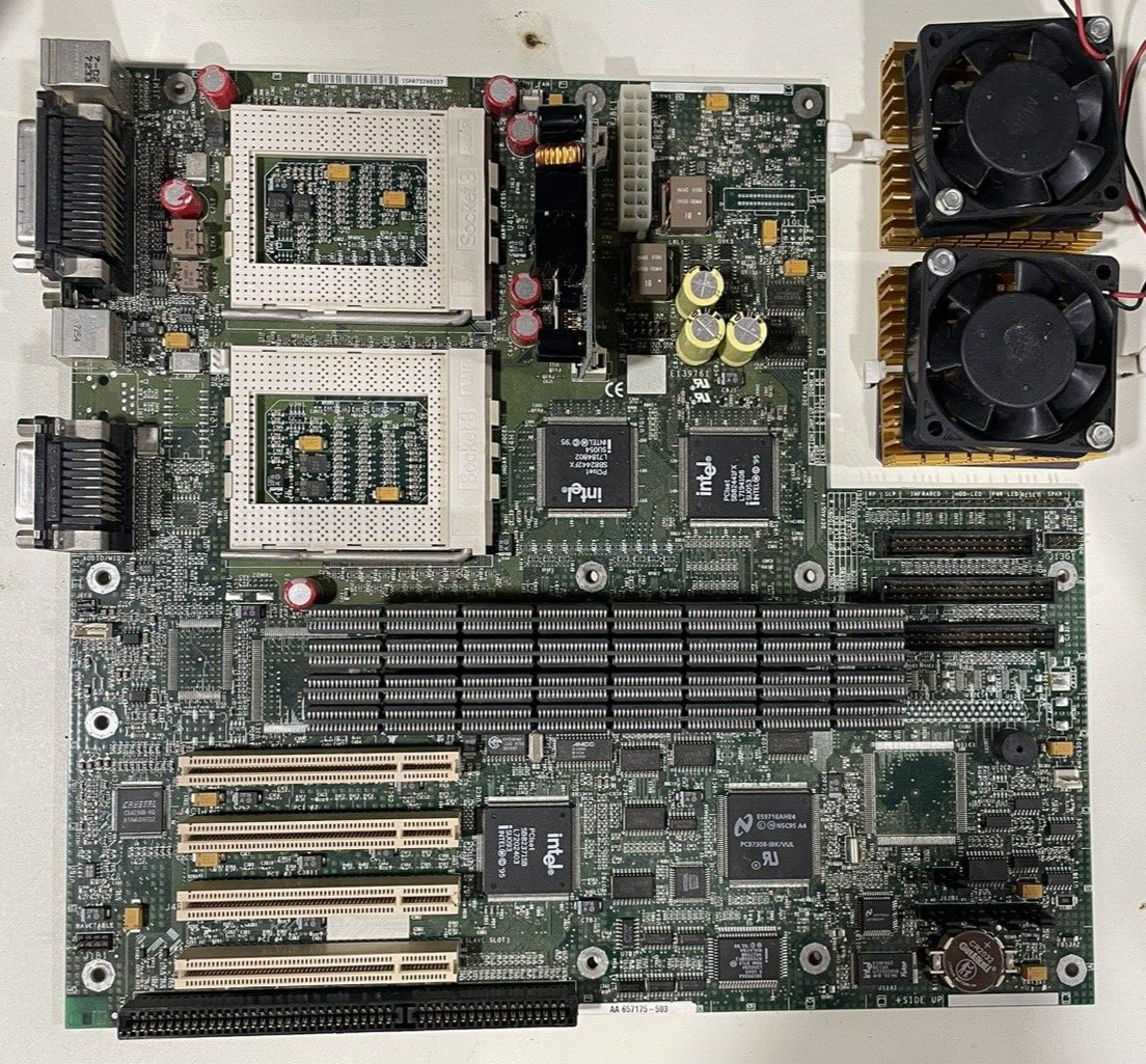 Intel PR440FX Dual Pentium Pro Motherboard w/ Upgradeable CPUs & 1GB RAM