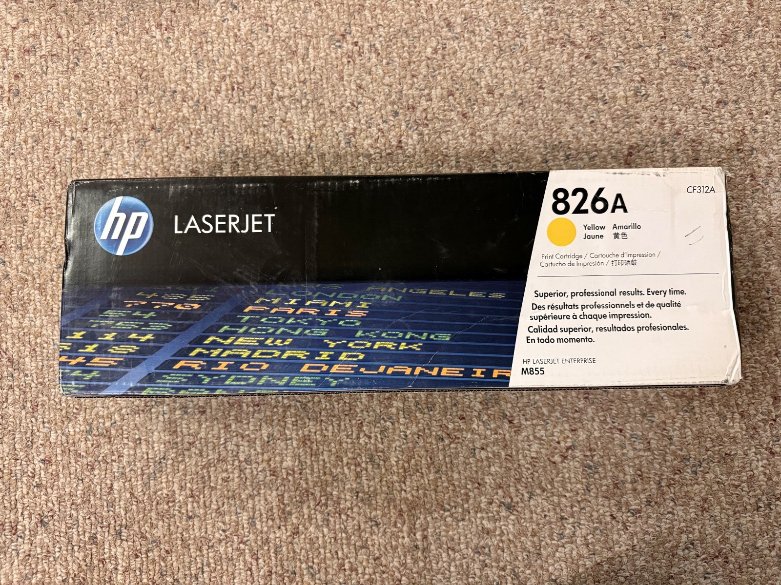 Genuine HP 826A CF312A Yellow LaserJet Toner Cartridge New Sealed