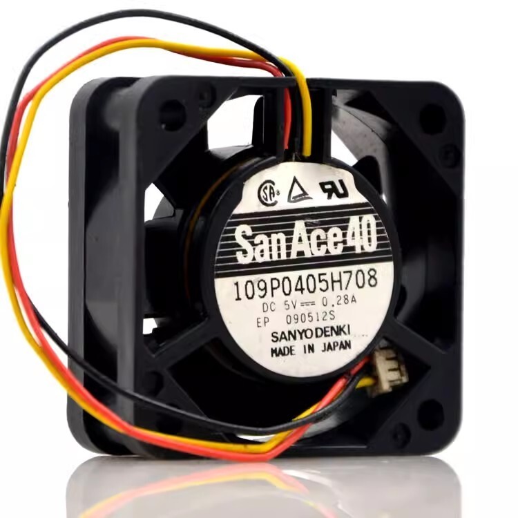 Sanyo 109P0405H708 4015 DC5V 0.28A 4CM 3-Wire Cooling Fan
