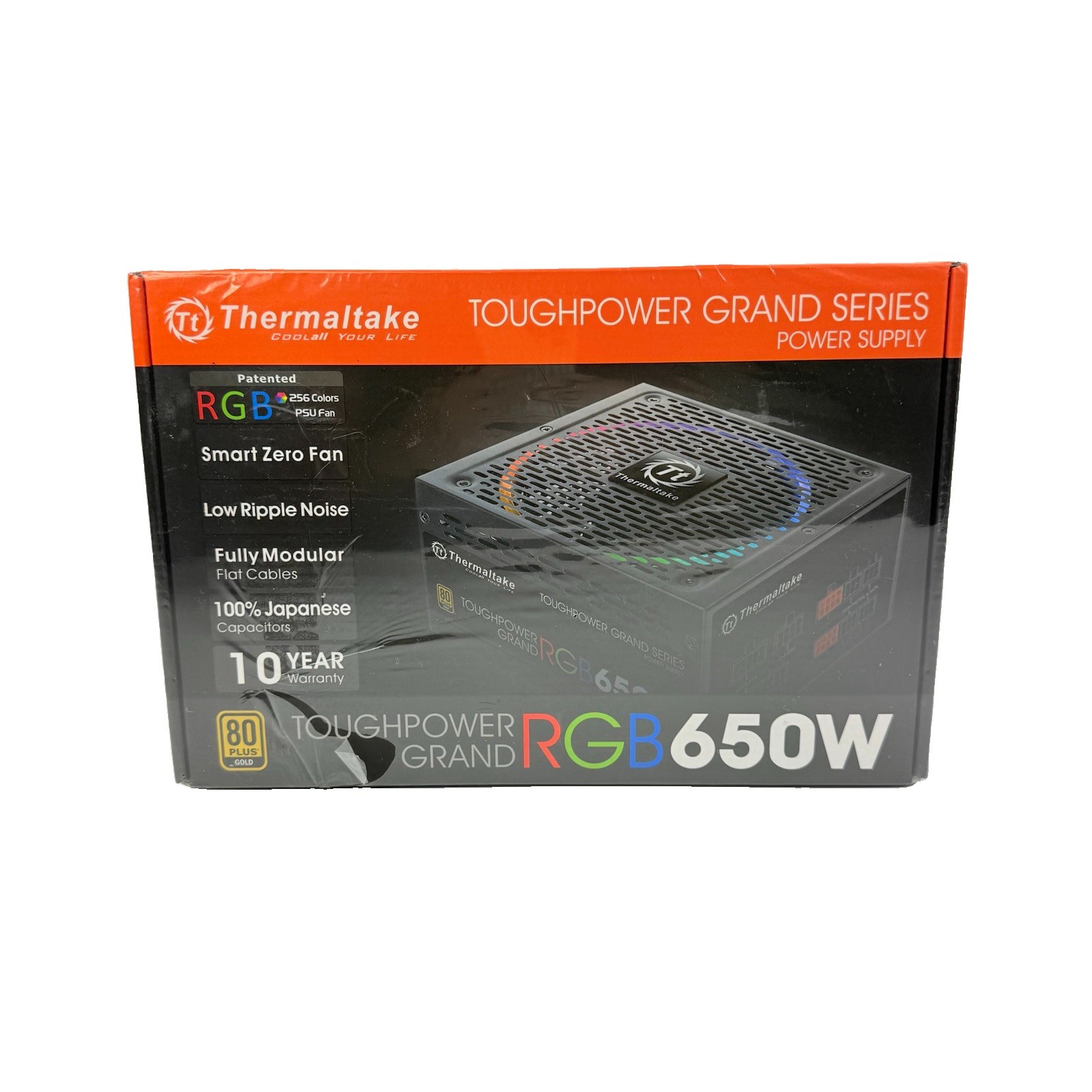 Thermaltake Toughpower Grand RGB 650W 80+ Gold Smart Zero 256-Color RGB Fan