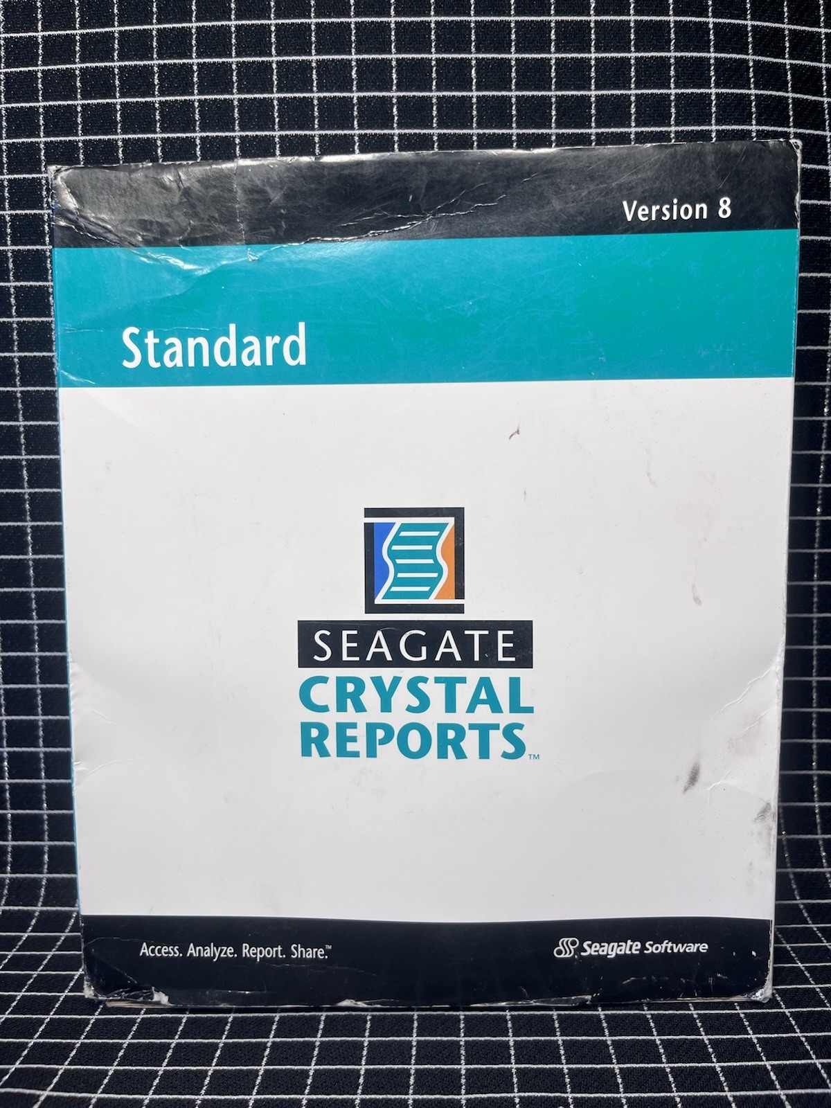 SEAGATE CRYSTAL REPORTS SOFTWARE STANDARD Full Version 8 with Key Code Boxed