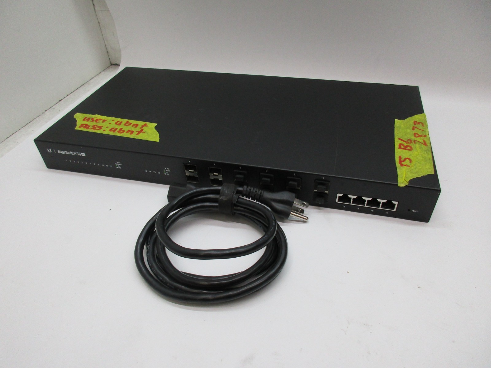 UNCLAIM UBIQUITI NETWORKS EDGESWITCH 16 XG ES-16-XG 16-PORT MANAGED SWITCH T5-B6