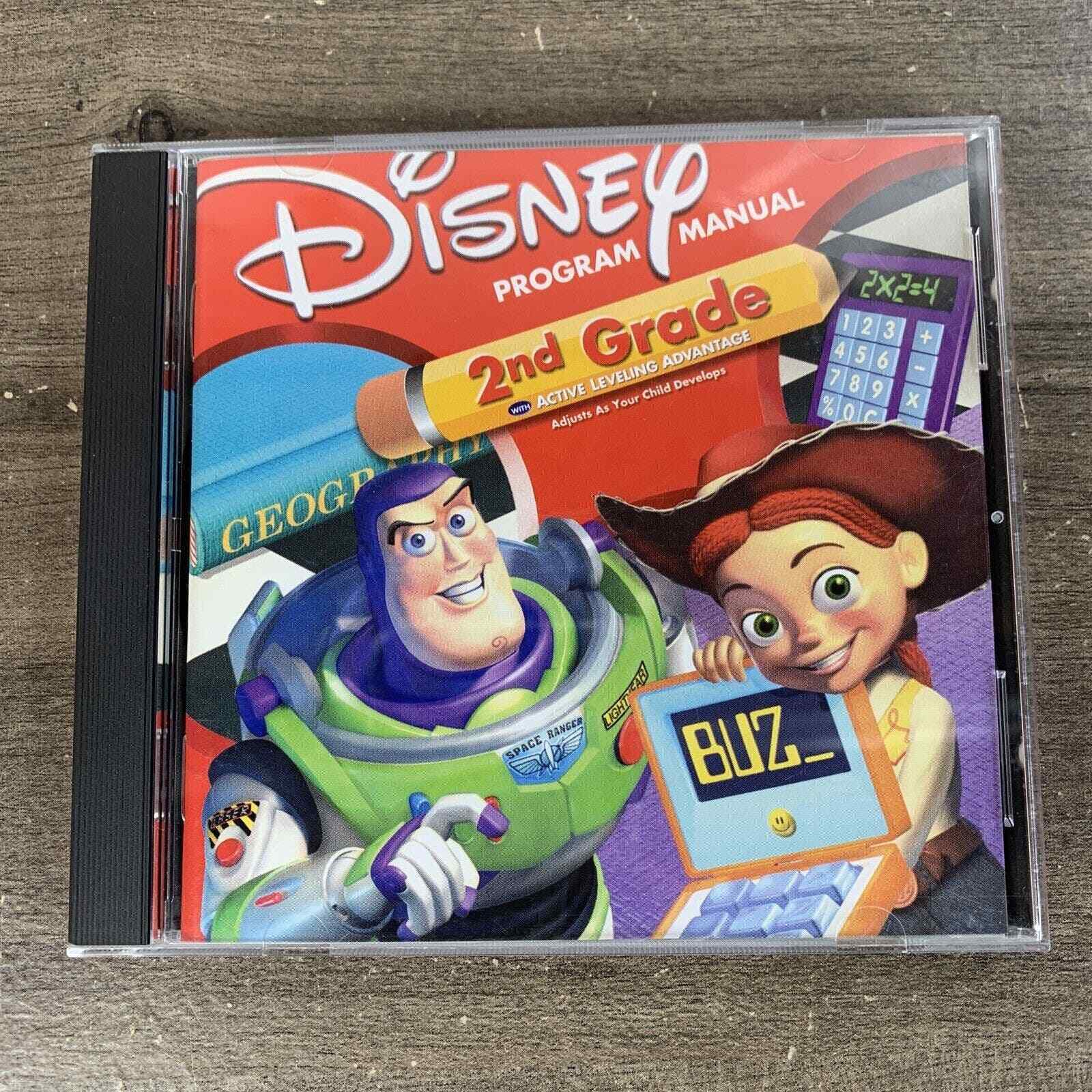 Vintage Disney Pixar Buzz Lightyear 2nd Grade CD Rom For Windows/ Mac