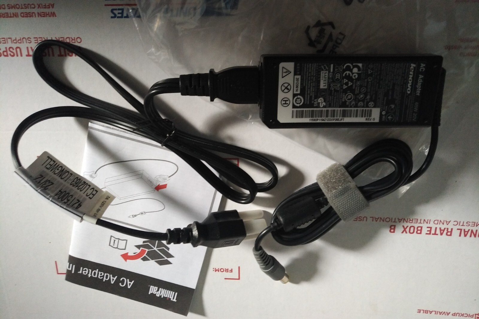 ☆ Genuine 65w watt AC power cord adapter SL410 SL510 SL500 T410 T420 T500 Lenovo