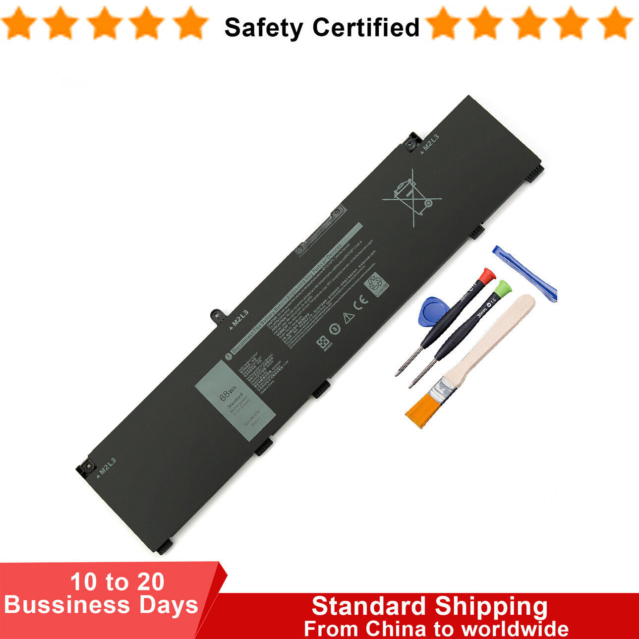 68Wh MV07R Battery for Dell G3 15 3500 3590 3700 3790 G5 15 5500 5505 SE Series