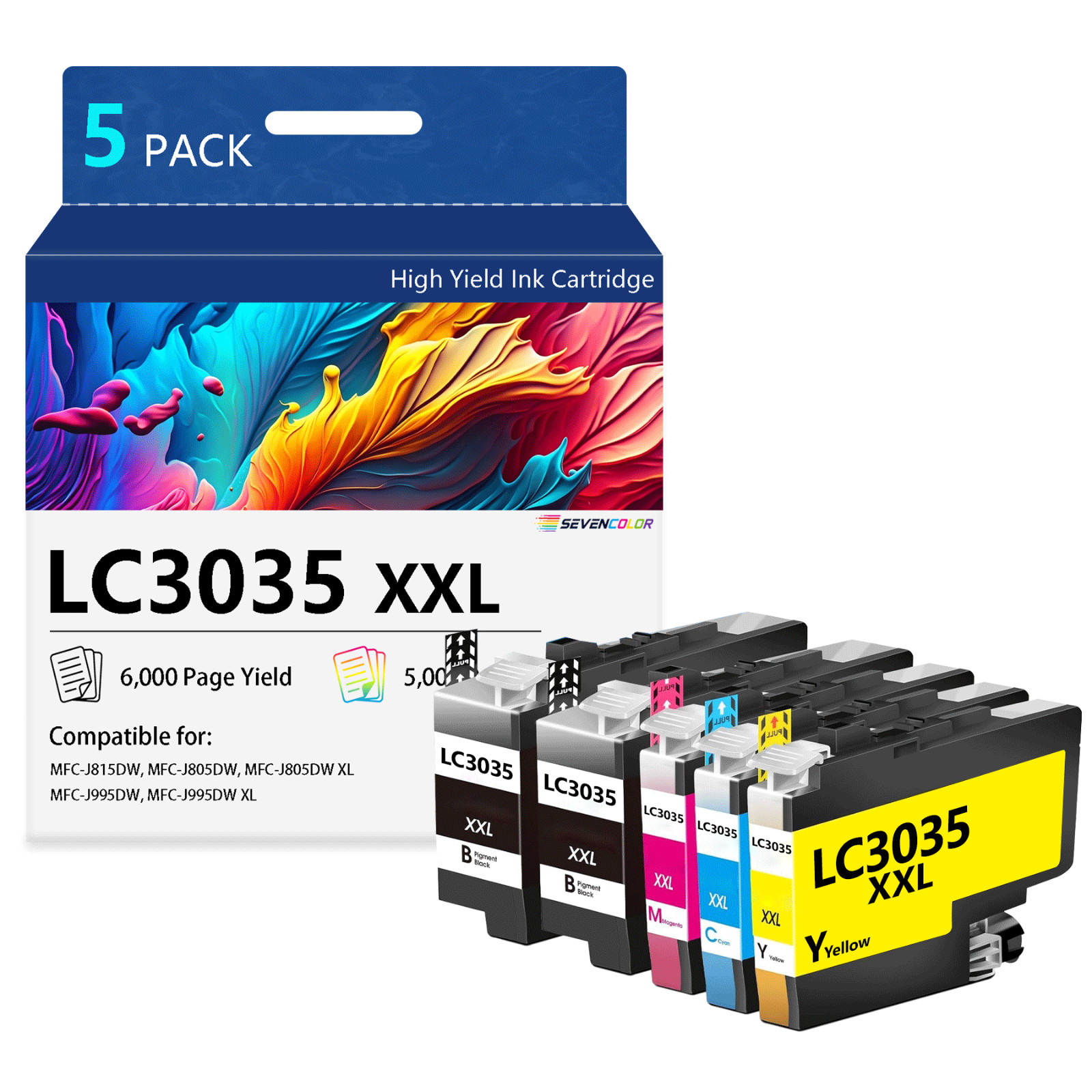 LC3035XXL 2BK/C/M/Y Ink Cartridges Set(5-Pack) | Ultra High-Yield Ink Cartridges