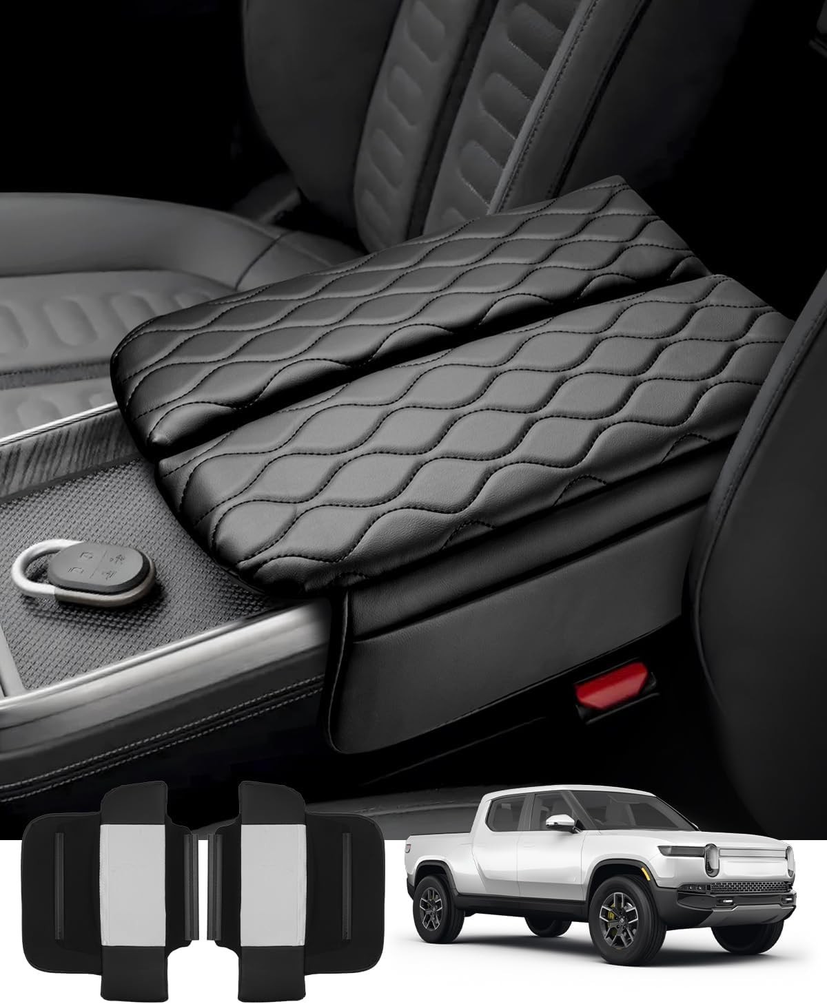 Autorder Center Console Cover for 2022-2025 2026 2022-2026 Rivian R1T/R1S 