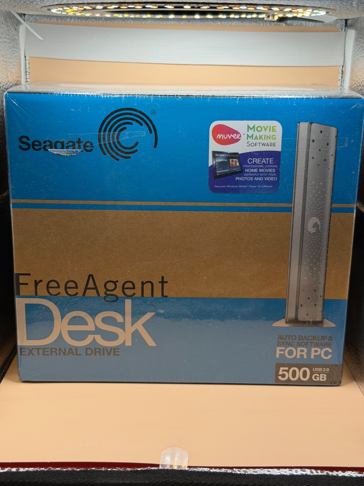 Seagate 500GB FreeAgent Desk External Drive ST305004FDA2E1-RK - Silver