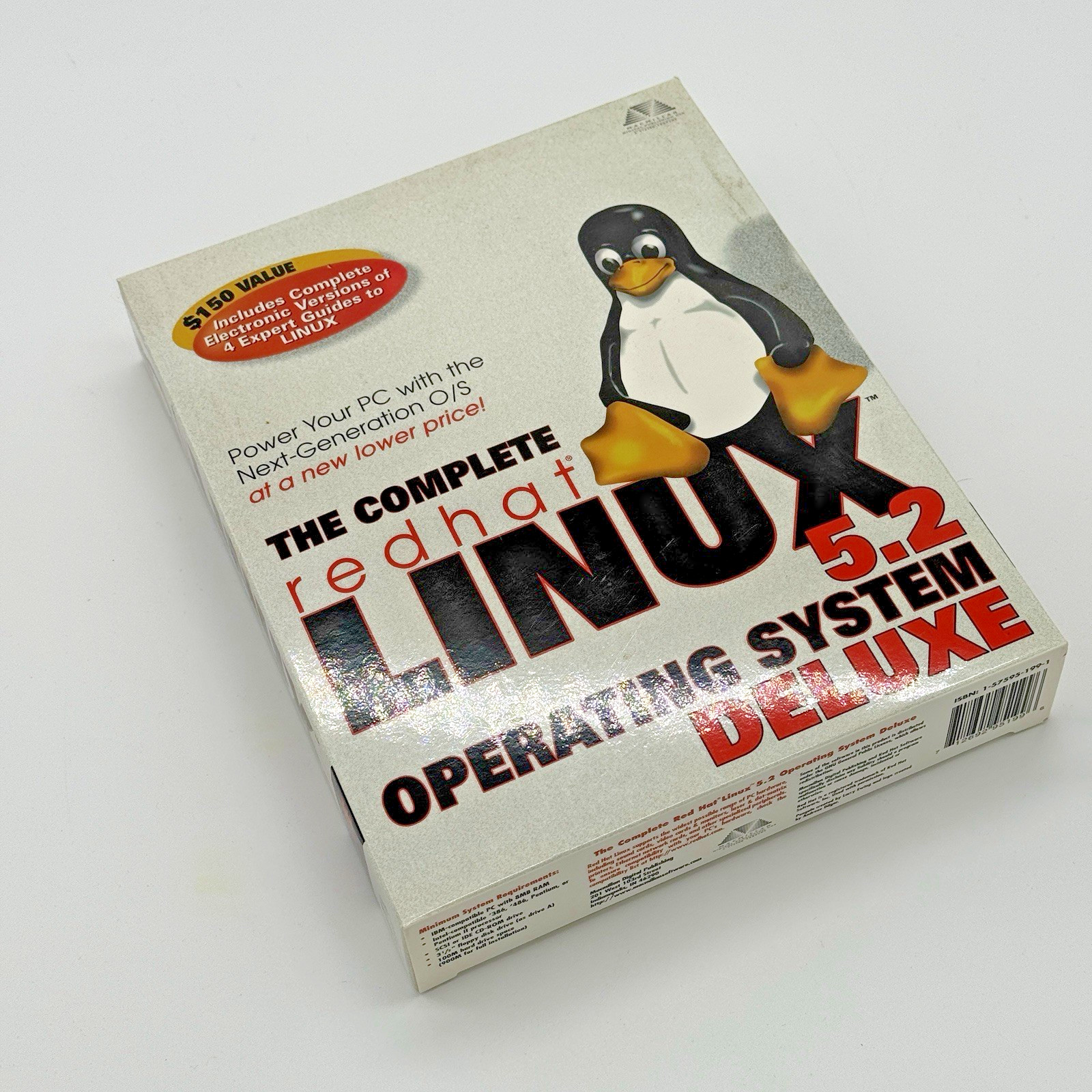 RARE Vintage Red Hat Linux 5.2 Operating System Deluxe NEW