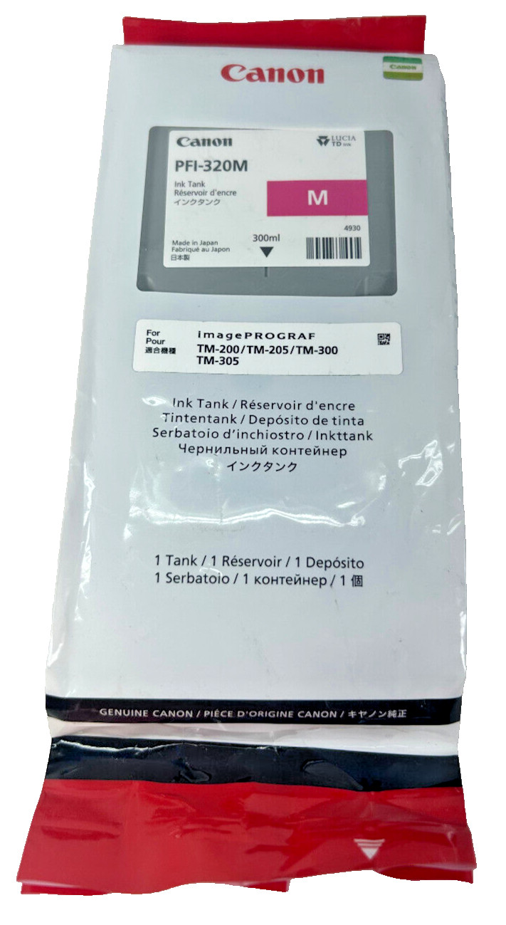 GENUINE Canon PFI-320 Magenta for imagePROGRAF TM-200 TM-205 TM-300