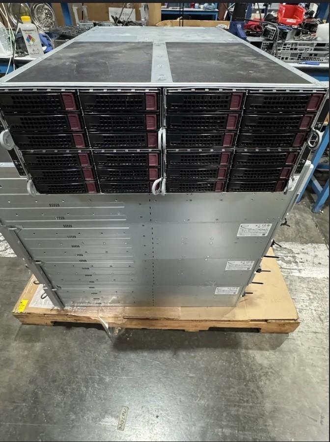 4U Supermicro F629P3-RC1B 4 Node Server X11DPFR-SN 3108 RAID 24x SAS 8x U.2 NVME