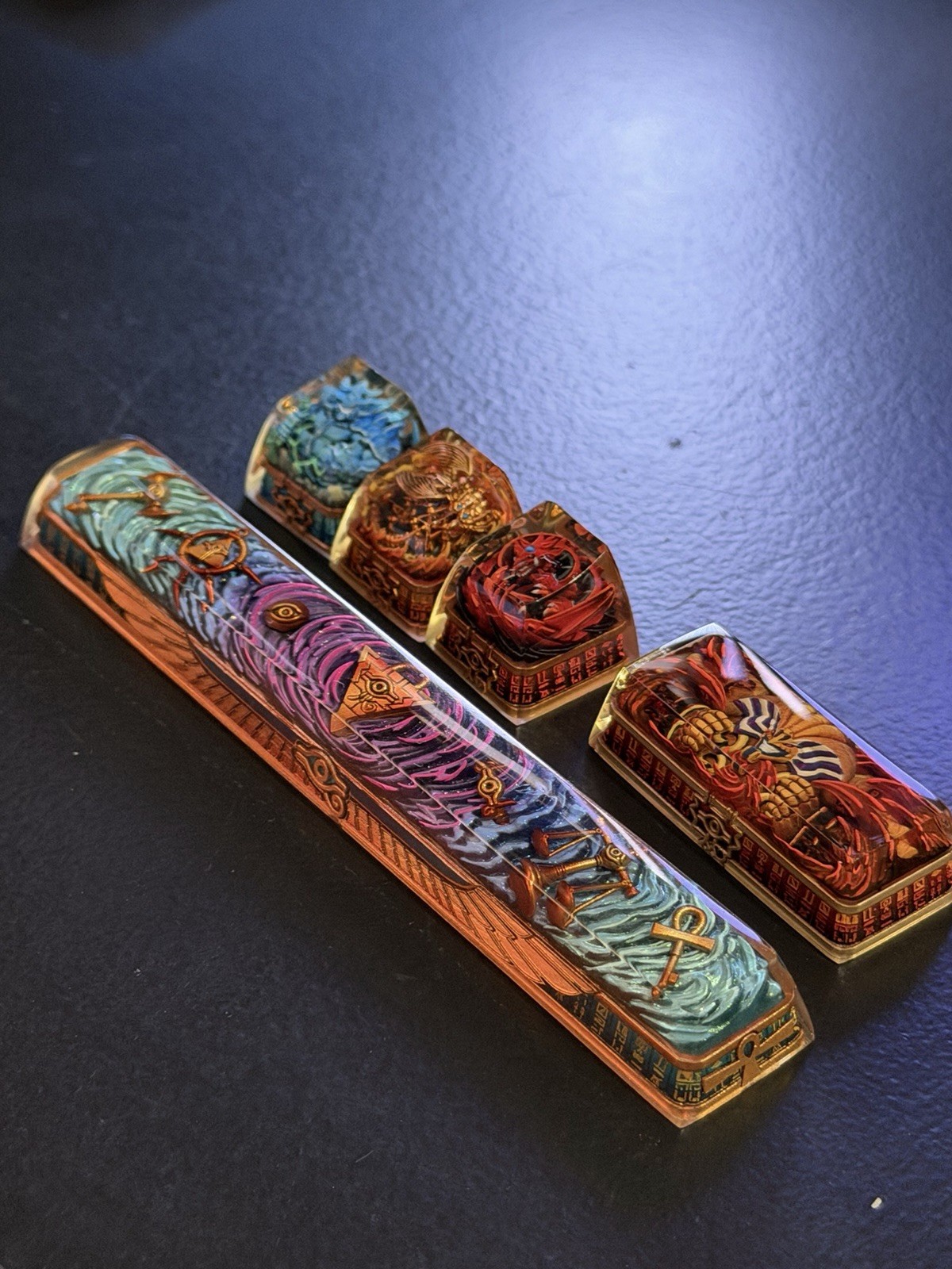 YU GI OH x DWARF FACTORY Artisan Keycap Official Licensed Handmade(full set x5)