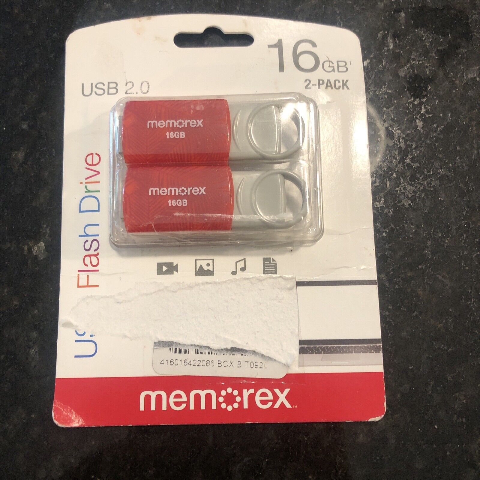 Memorex USB 16GB Flash Drive 2.0 Memory Stick Pendrive Thumb 2pk