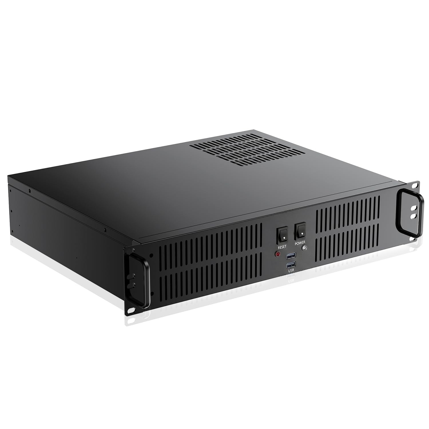 2U Micro ATX Compact Rackmount 3 x 3.5-inch HDD and 1 x 2.5-inch SSD, Chassis...