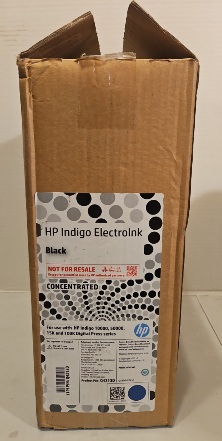 HP Indigo ElectroInk BLACK Q4213D For 10000 50000 Press Series - 2 Pack