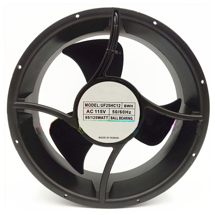 1PC For MECHATRONICS UF25HC12 BWH AC 115V 95/125W 254X107mm Cooling Fan 2-Wire