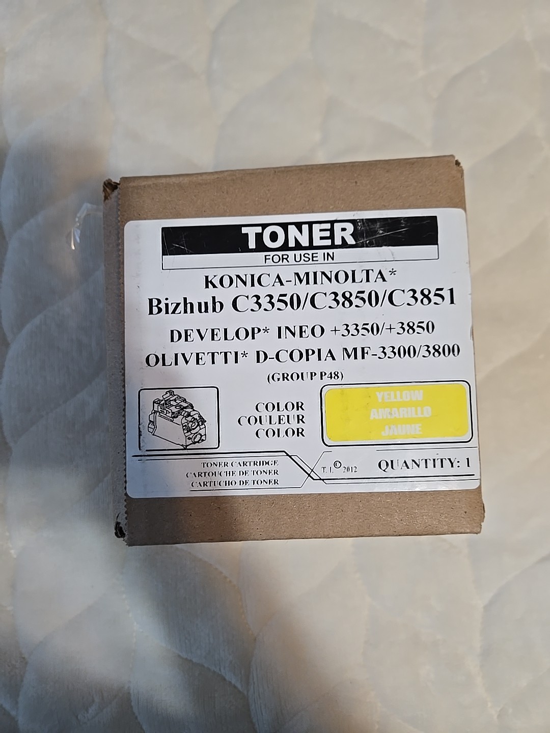 Konica Minolta Yellow Toner Cartridge Bizhub C3350/c3850/c3851 Brand New