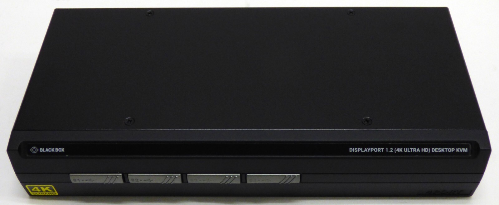 Black Box 4 Port Single Head DisplayPort 1.2, USB, Audio, KVM Switch (KV6204A)