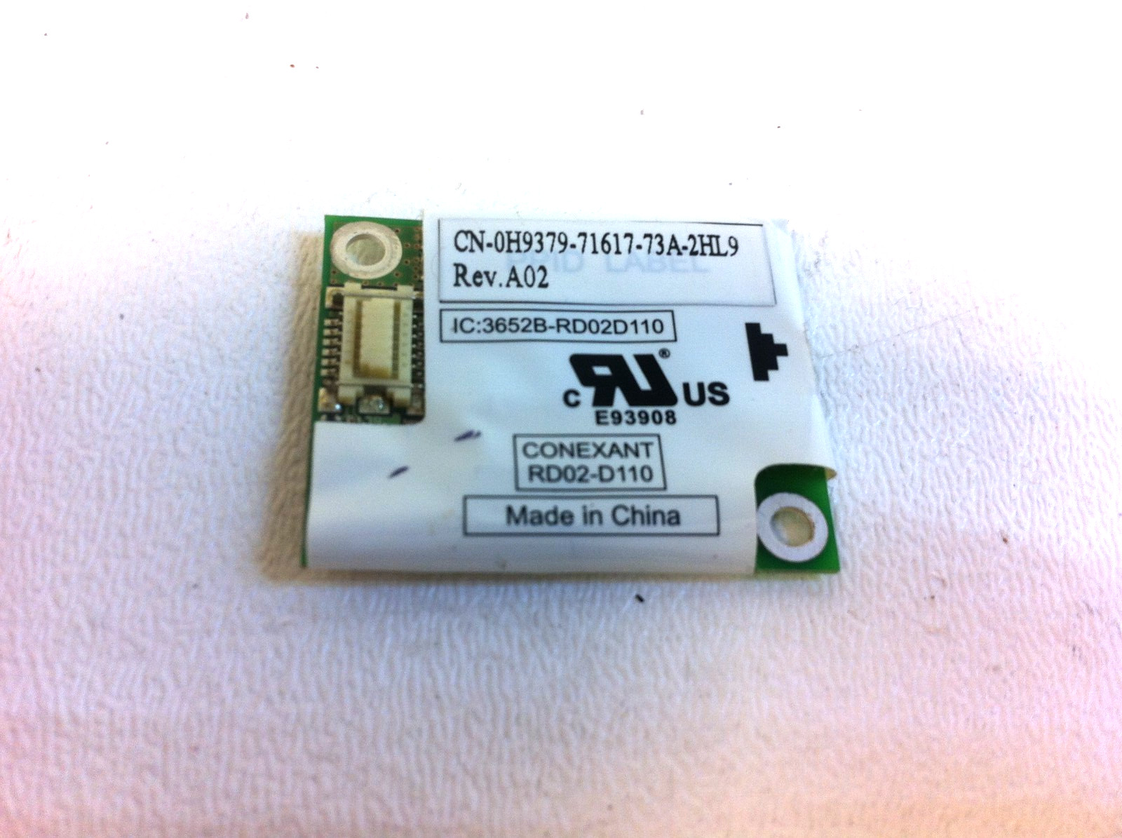 Genuine Dell Latitude D620 D630 Laptop Modem Card 0H9379 Conexant  RD02-D110 66