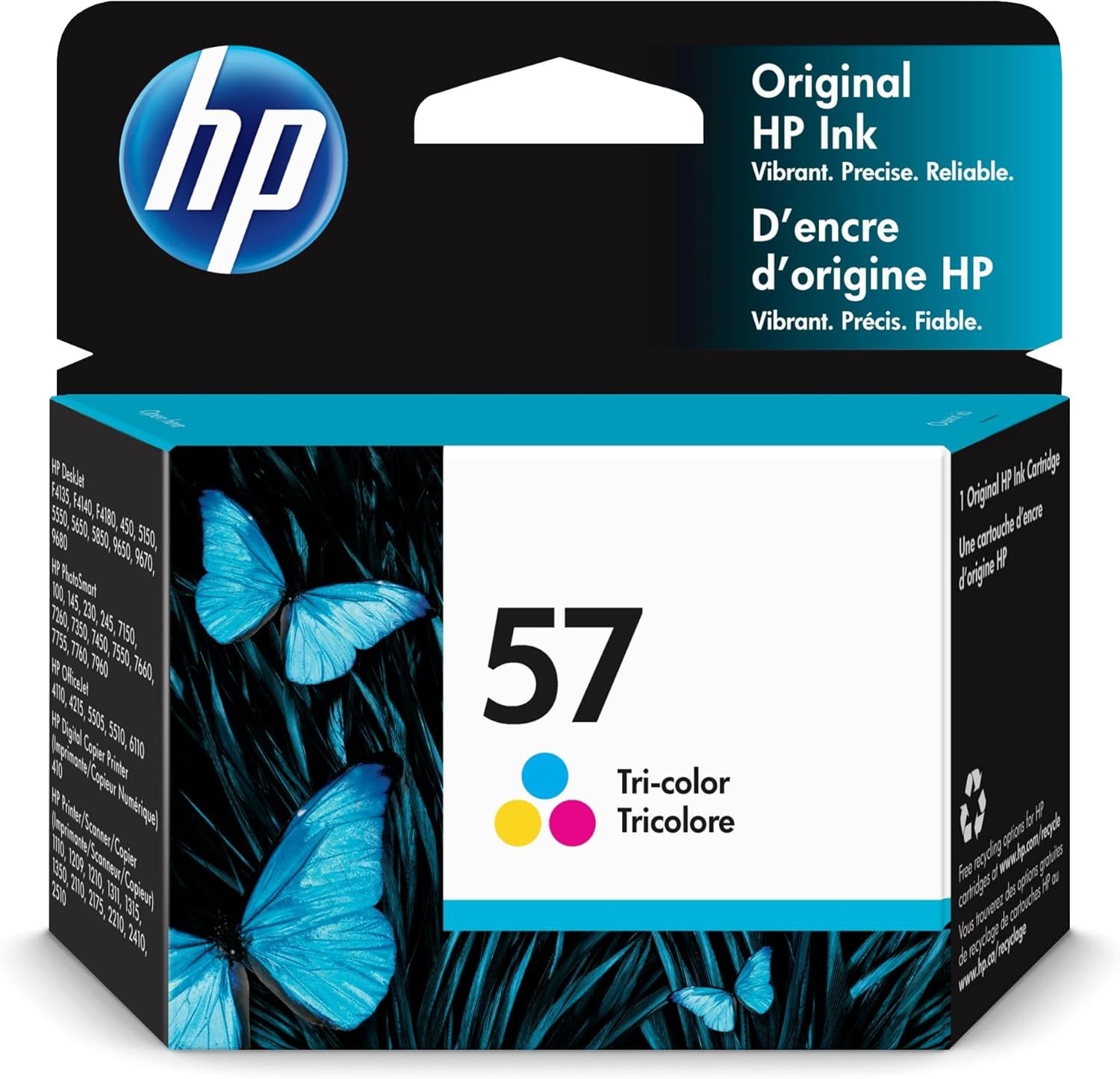 HP 57 Tri-color Ink Cartridge | Works with DeskJet F4100, 450, 5000, 9600
