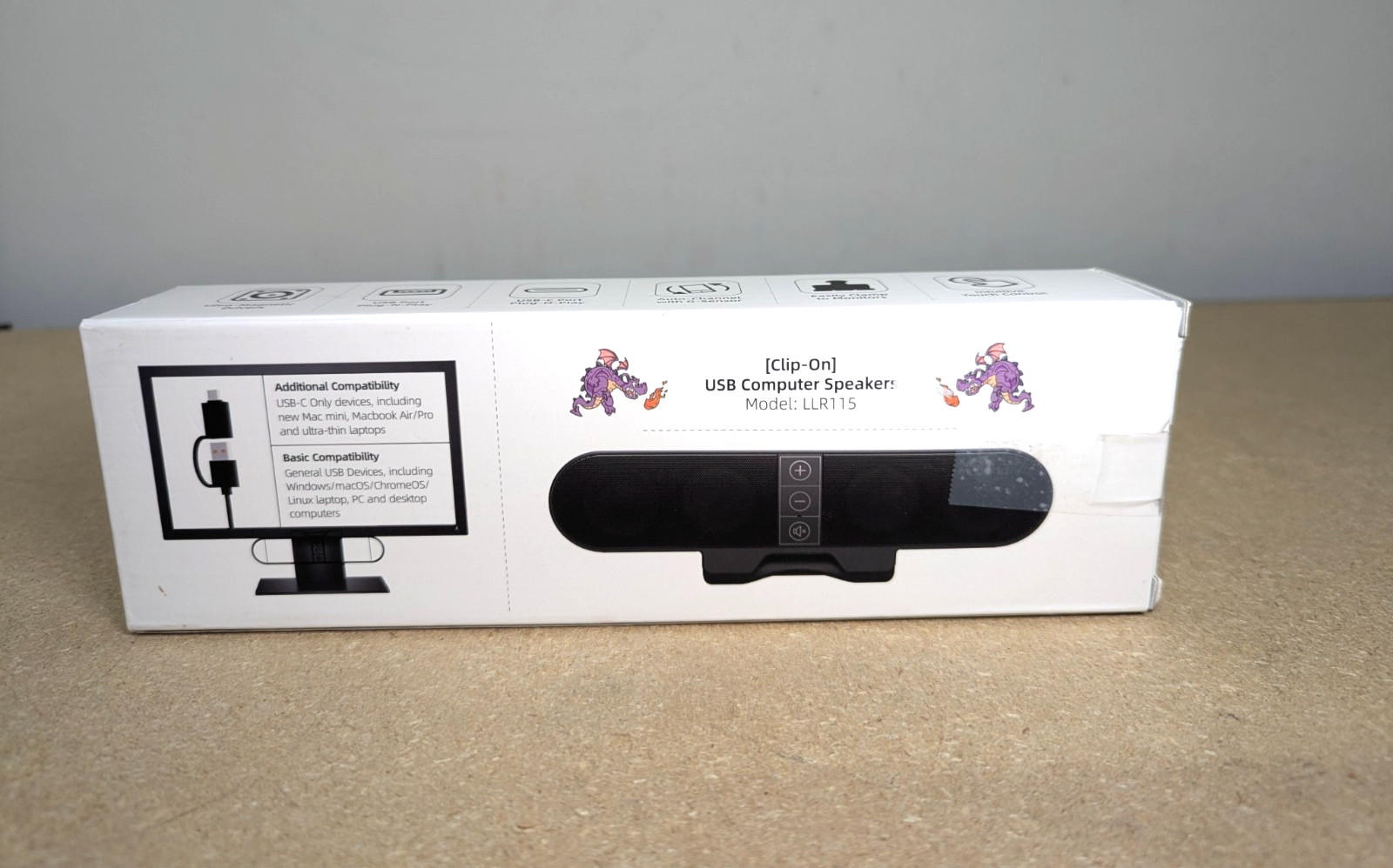 Clip On USB Computer Speakers