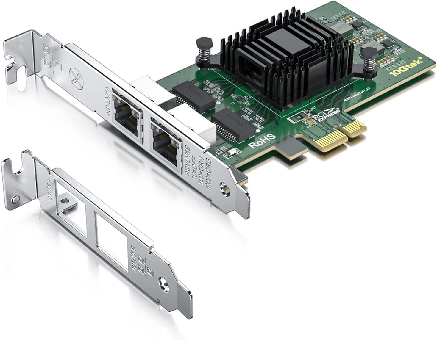 HFiber Gigabit Dual NIC with Intel 82571 Chip, 1Gb Network Card Compare