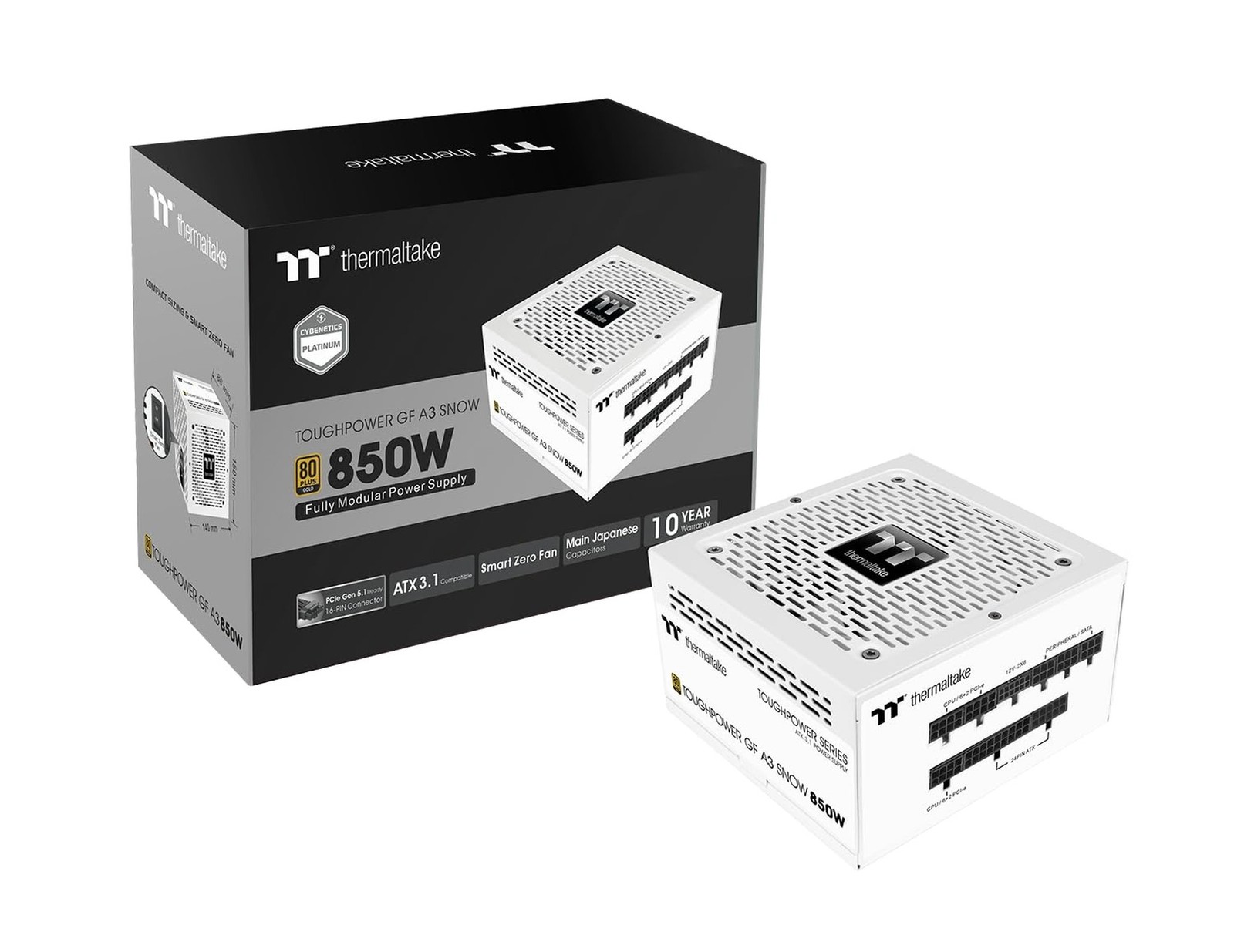 Thermaltake Toughpower GF A3 Snow Edition 850W 80+ Gold Full Modular SLI/Cros...