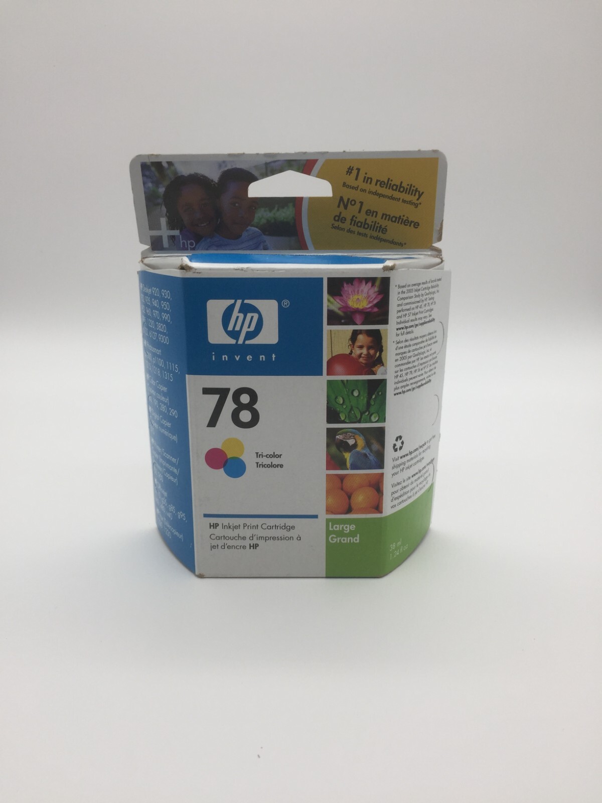 Lot of 2 HP Tri-Color 78 C6578AN Ink Print Cartridge Expired 2002-2008 Free S/H