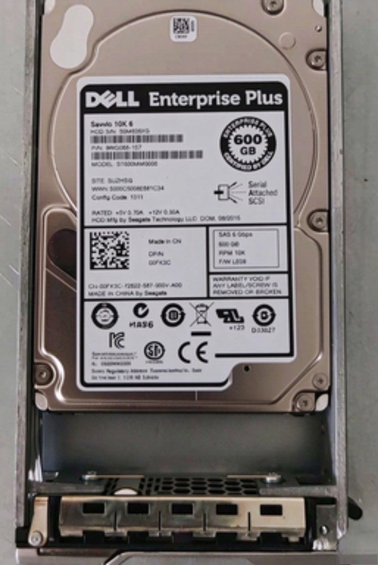 NEW Dell 00FK3C 0FK3C ST600MM0006 10K 600GB SAS 6Gbps 64MB 2.5" HDD W/Tray