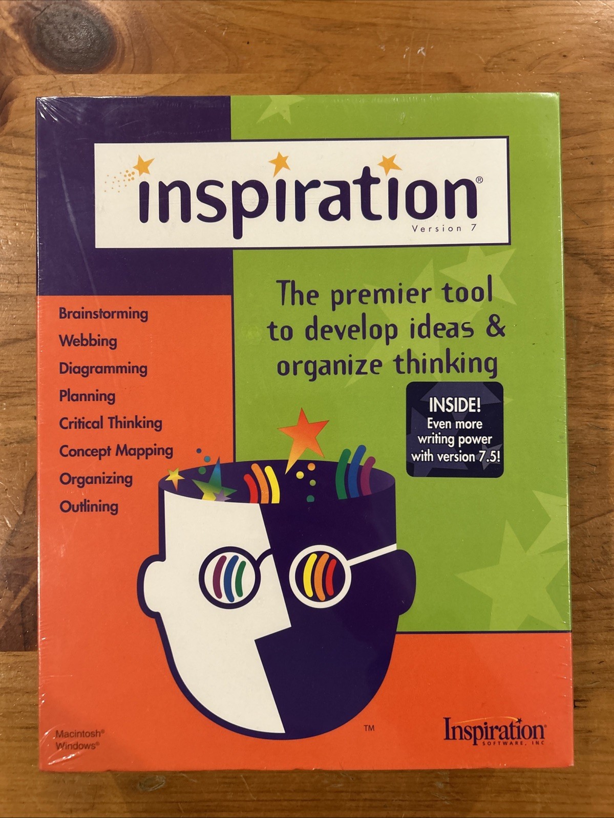 Inspiration Premier Tool To Develop Ideas Software Version 7.5 Windows/Mac New