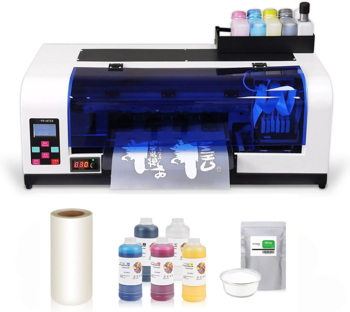 XP600 Printhead A3+ DTF Printer White Ink Circulation System（ ink Film Powder）