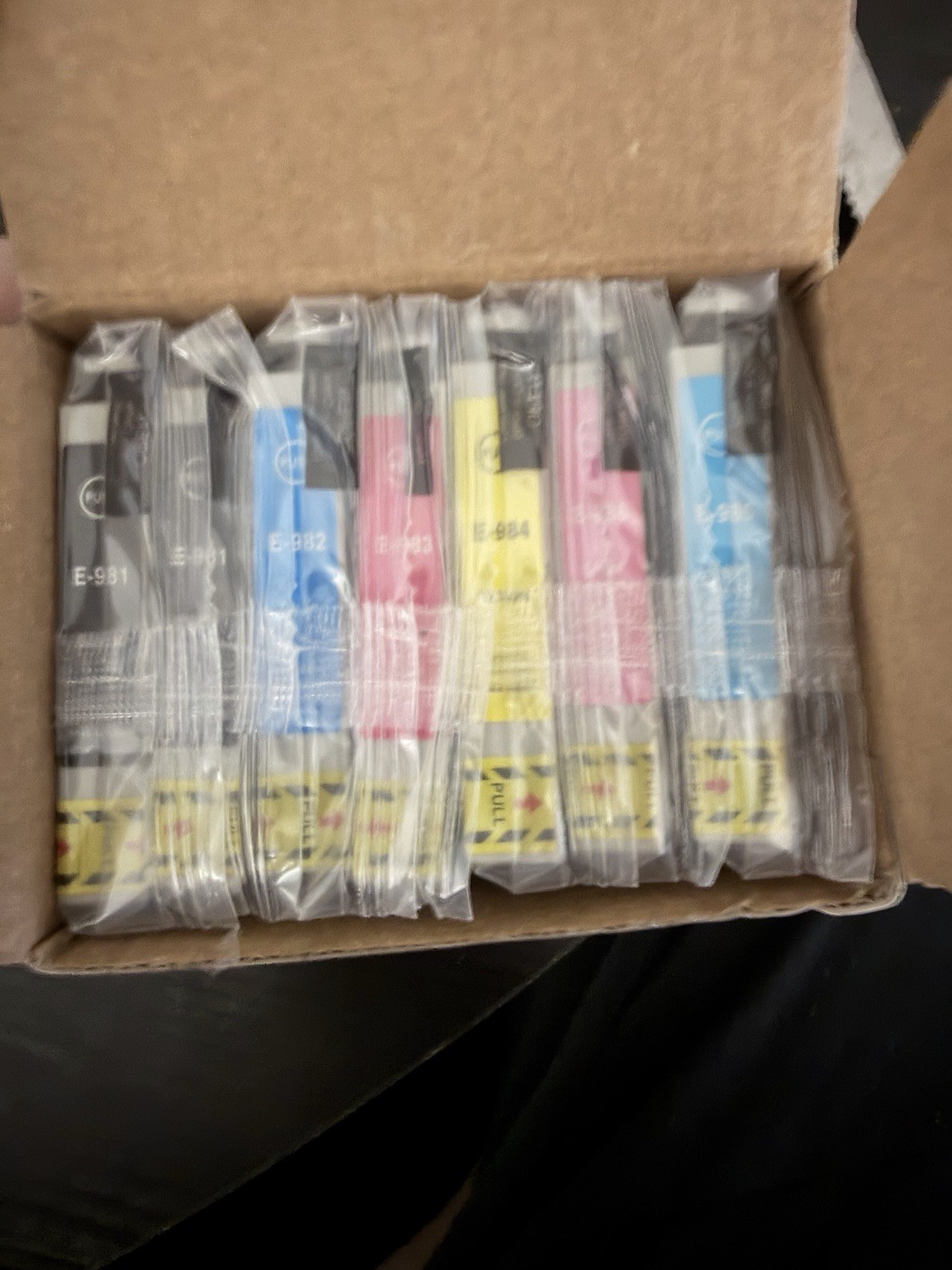 epson 98 ink cartridges Lot Of 7 3x To 983 2x To 986 And To 982,To984 Conpatable