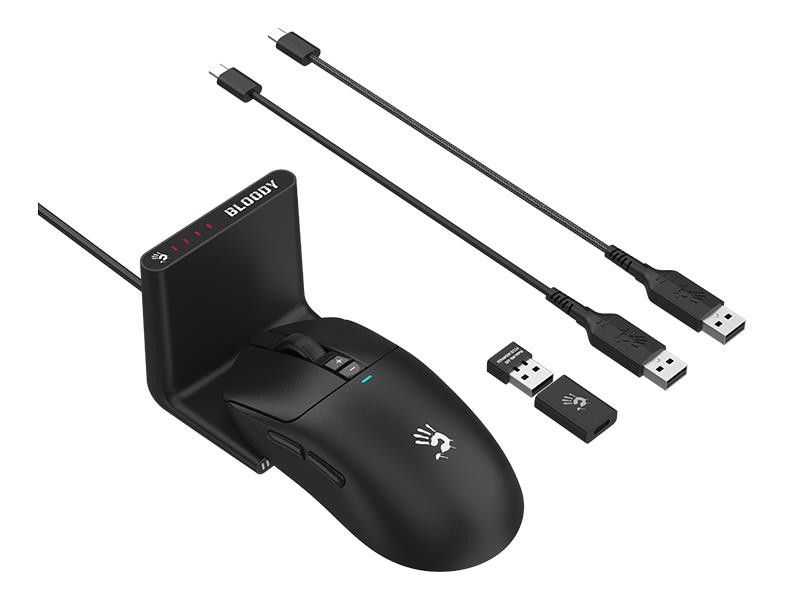 Mysz bezprzewodowa A4Tech Bloody R72 PRO DUO WRLS 2.4G+USB Black A4Tech