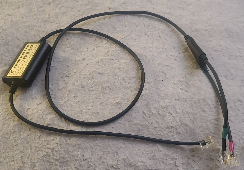 Sennheiser 504589 CEHS-AV 04 Avaya Adapter Cable For Electronic Hook Switch -