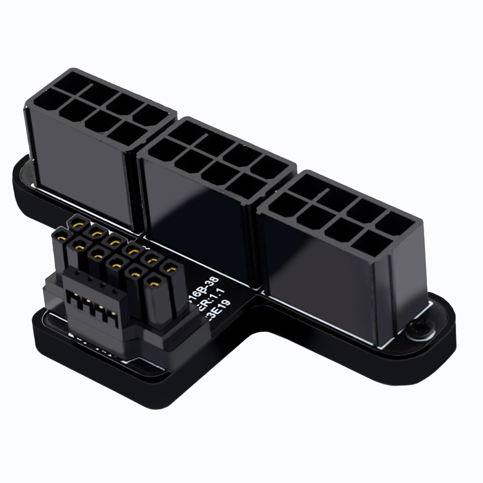 1 PC ATX 3.0 12VHPWR 16Pin to 3X 8Pin PCIe 5.0 Power Adapter 600W 180 Deg