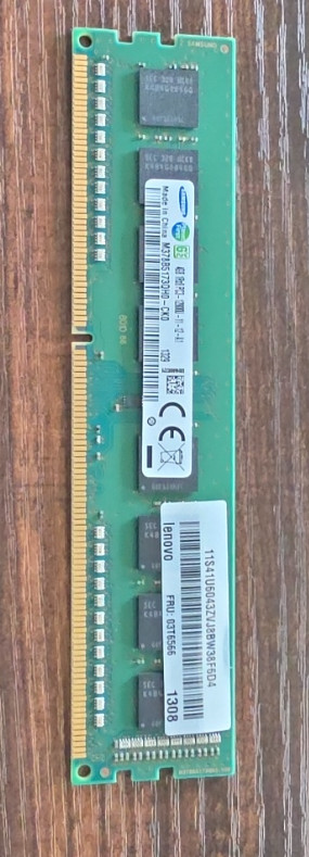 Samsung 4GB DDR3L 1600MHz Desktop RAM PC3L-12800U 1Rx8 DIMM Lenovo FRU 03T6566