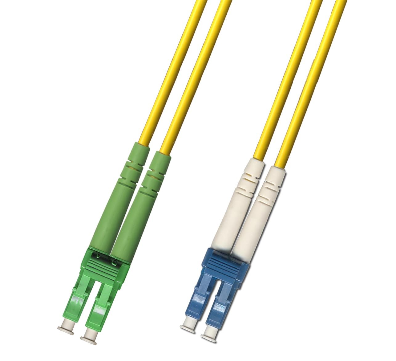 1 PCS 2M 9/125 Singlemode Duplex Fiber Optic Cable LC/APC To LC/UPC Cord